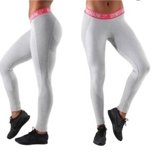 Gymshark Seamless Grey Flex Leggings Womens Athleisure Workout Fitness Size S
